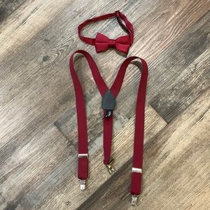 Boys Bow Tie and Suspender Set